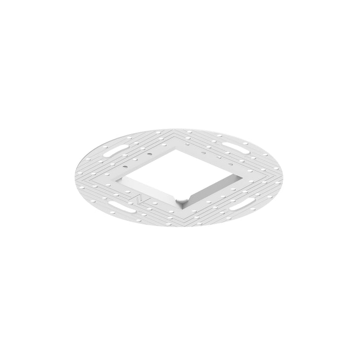 Nora NAP-TLMR-3S Square Trimless Mud Plate for 3" Apollo Square Flangeless