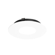 Nora NAPF-3RPH 3" Apollo Round Flanged Pinhole Trim - Matte Powder White