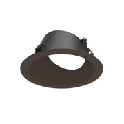 Nora NAPF-3RWW 3" Apollo Round Flanged Wall Wash Trim with Clear Lens - Bronze