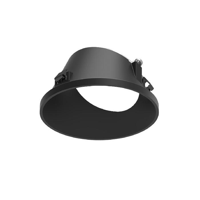 Nora NAPT-3RWW 3" Apollo Round Trimless Wall Wash Trim with Clear Lens - Black