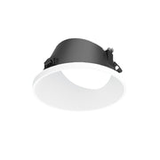Nora NAPT-3RWW 3" Apollo Round Trimless Wall Wash Trim with Clear Lens - Matte Powder White