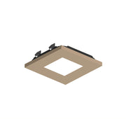Nora NAPT-3SPH/CL 3" Apollo Square Flangeless Pinhole Trim with Clear Lens - Wheat Diffused