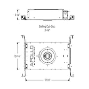 Nora NHAPIC-3R05L2 3" Apollo Round IC Air-Tight Housing with Field Changeable Optics, 1500 Lumen, 120-277V