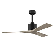 Matthews Fan Nan 52" Ceiling Fan - Matte Black/Gray Ash