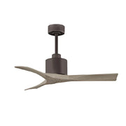 Matthews Fan Nan 42" Ceiling Fan - Textured Bronze/Gray Ash