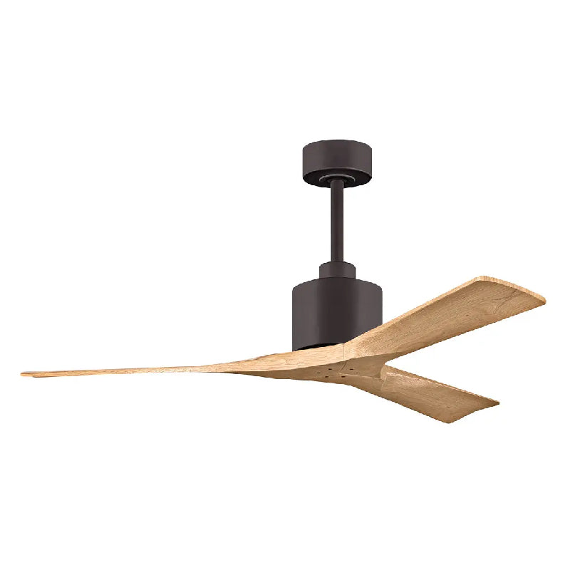 Matthews Fan Nan 52" Ceiling Fan - Textured Bronze/Light Maple