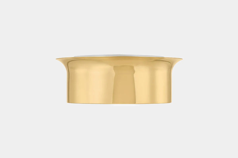 Hudson Valley 1714 Noxon 1-lt 14" LED Flush Mount - Aged Brass