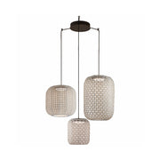 Bover Nans S/3L 3-lt 150" LED Pendant-Beige
