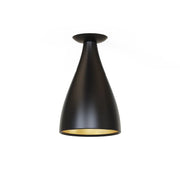 Pablo Designs Swell Narrow 8" LED Flush Mount - Black/Brass