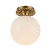 Alora Mood SF430108 Otis 1-lt 8" Semi-Flush Mount - Brushed Gold