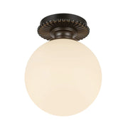 Alora Mood SF430108 Otis 1-lt 8" Semi-Flush Mount - Matte Black