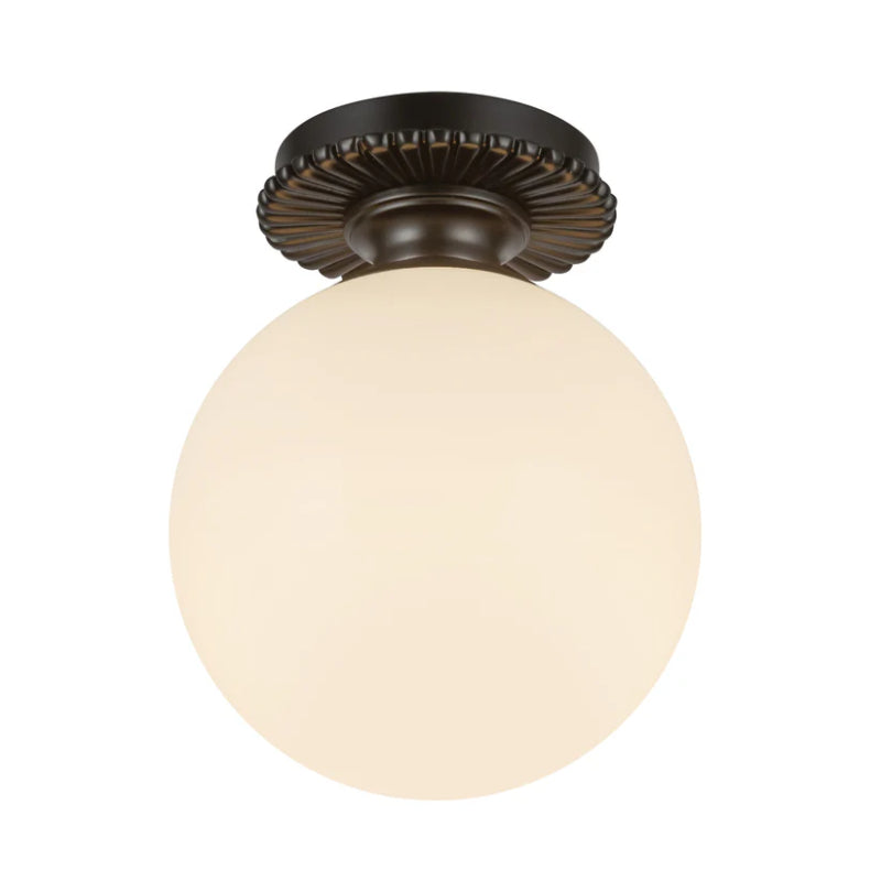 Alora Mood SF430108 Otis 1-lt 8" Semi-Flush Mount - Matte Black