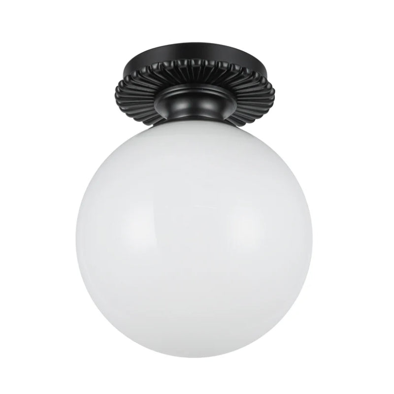 Alora Mood SF430108 Otis 1-lt 8" Semi-Flush Mount - Matte Black