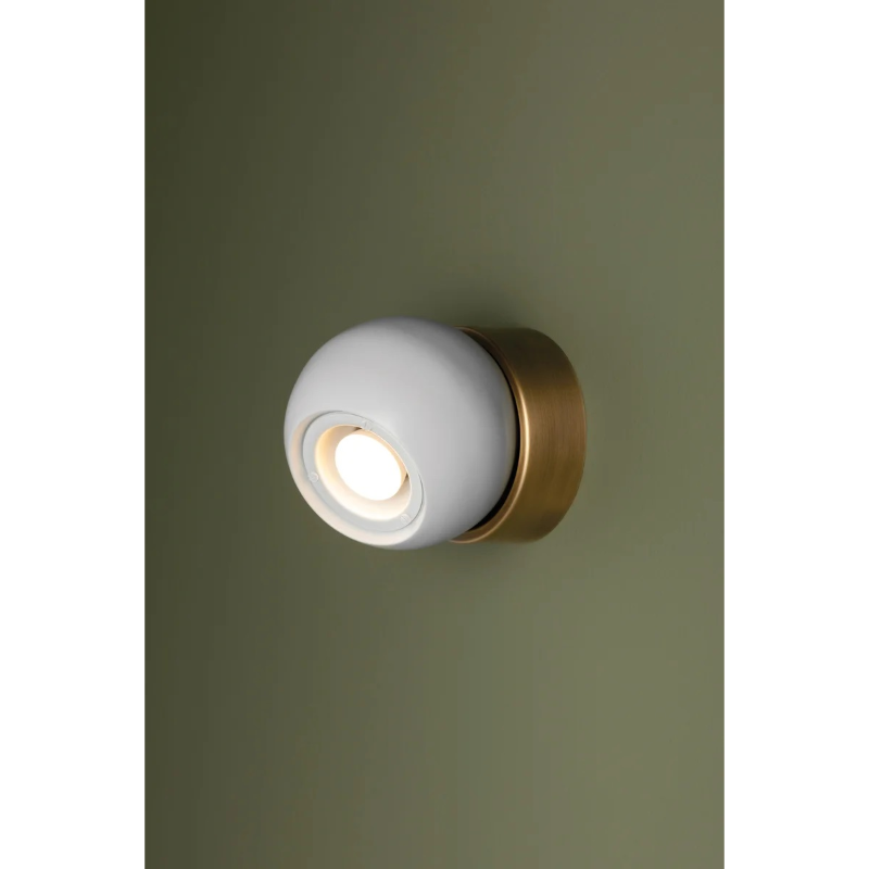 Troy C1406 Odin 1-lt 6" LED Flush Mount - Patina Brass/Soft White