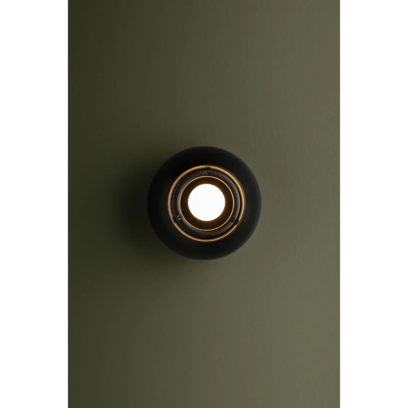 Troy C1406 Odin 1-lt 6" LED Flush Mount - Patina Brass/Soft Black