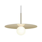 Pablo Designs Bola Disc 22" LED Pendant - Brass