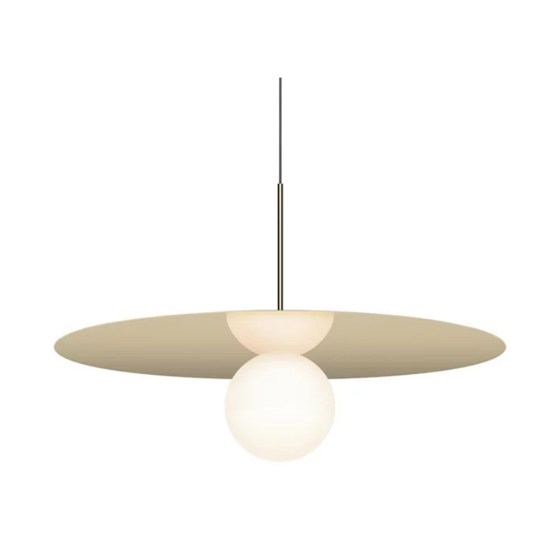 Pablo Designs Bola Disc 32" LED Pendant - Brass