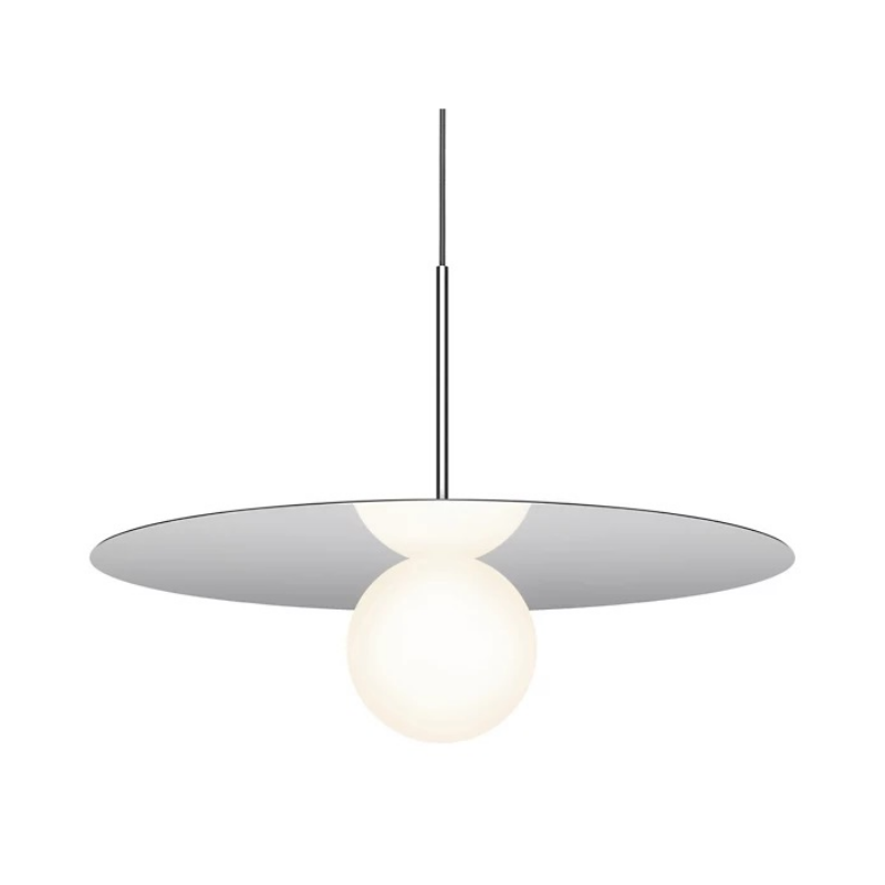 Pablo Designs Bola Disc 22" LED Pendant - Chrome