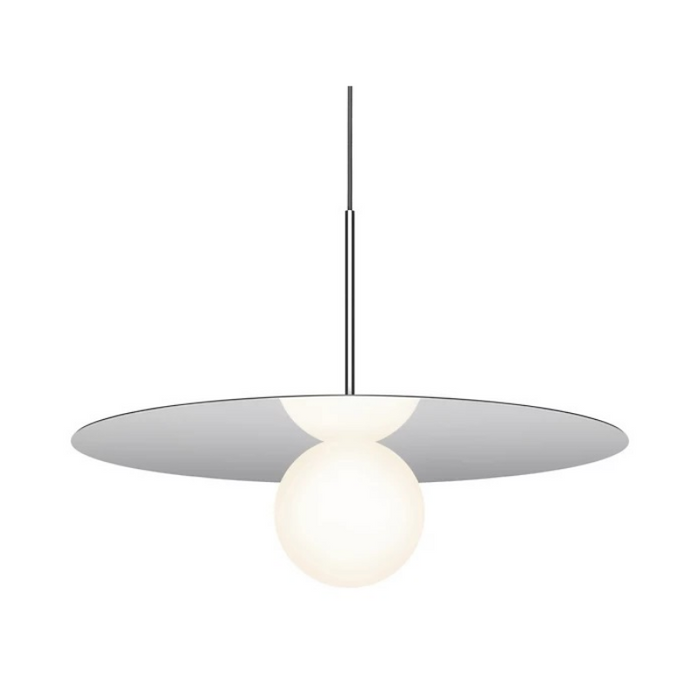 Pablo Designs Bola Disc 22" LED Pendant - Chrome