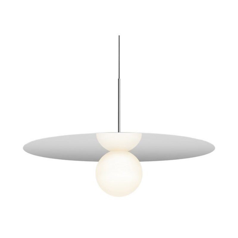 Pablo Designs Bola Disc 32" LED Pendant - Chrome