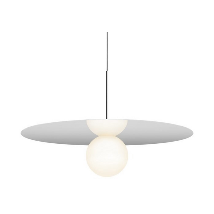 Pablo Designs Bola Disc 32" LED Pendant - Chrome