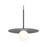 Pablo Designs Bola Disc 12" LED Pendant - Gunmetal