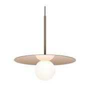 Pablo Designs Bola Disc 12" LED Pendant - Rose Gold