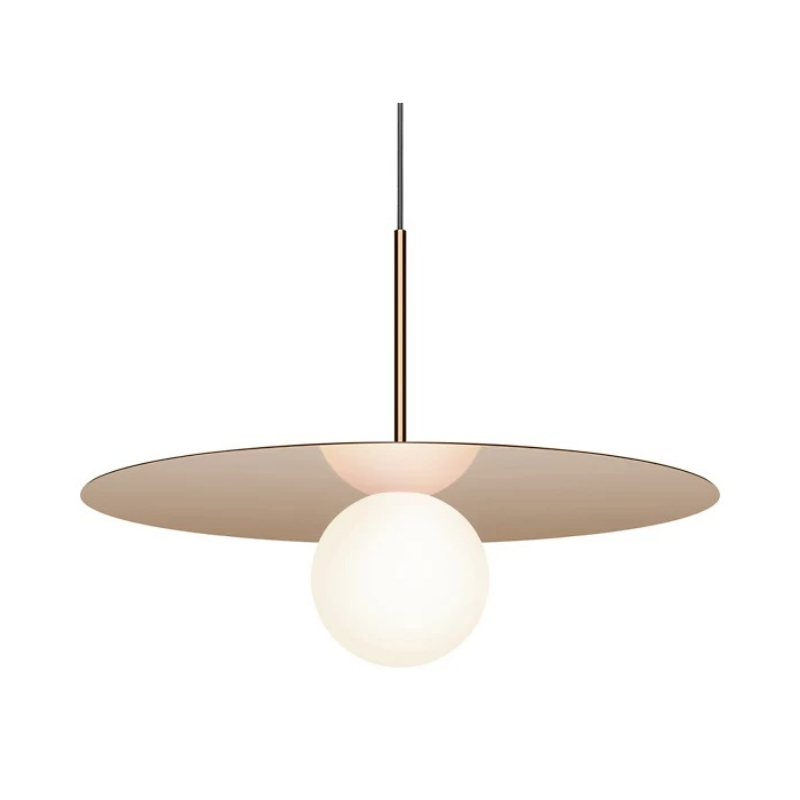 Pablo Designs Bola Disc 22" LED Pendant - Rose Gold