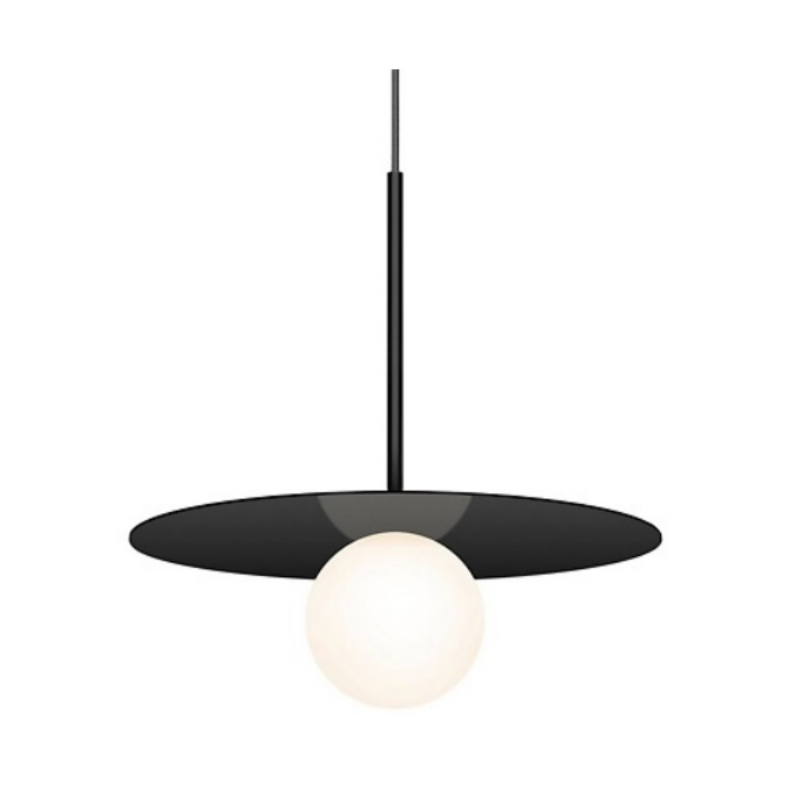 Pablo Designs Bola Disc 12" LED Pendant - Black