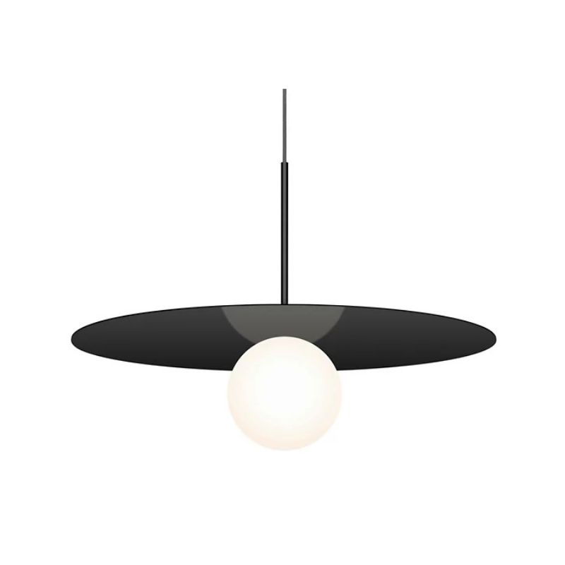 Pablo Designs Bola Disc 22" LED Pendant - Matte Black
