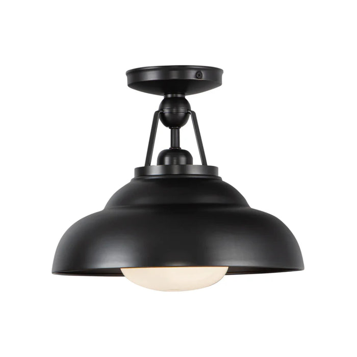 Alora SF344012 Palmetto 1-lt 12" Semi Flush Mount - Urban Bronze