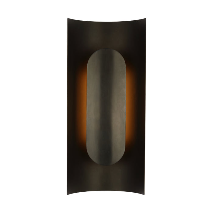 Visual Comfort PBWS502 Shielded 18" Tall LED Wall Sconce - Bronze