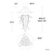 Modern Forms PD-22532 Tendril 1-lt 26" LED Pendant