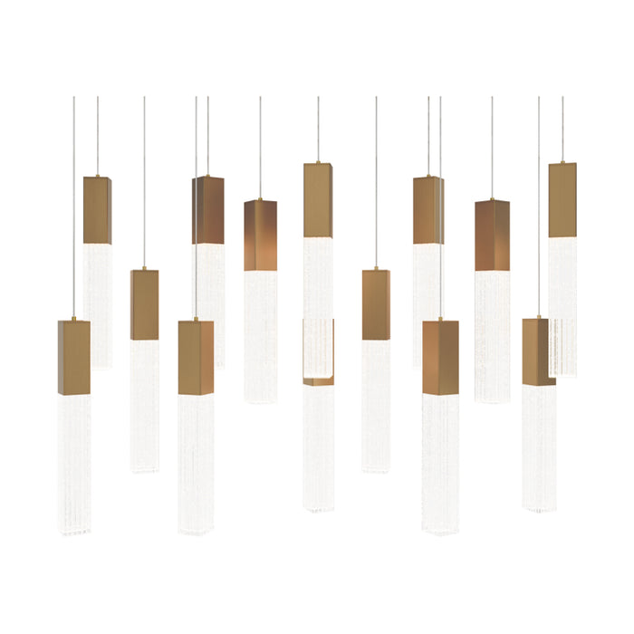 Modern Forms PD-30814L Cinema 14-lt 40" LED Pendant - Aged Brass