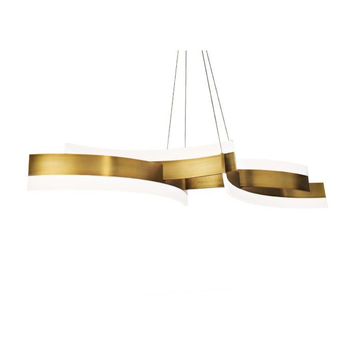 Modern Forms PD-31058 Arcs 58" LED Pendant - Aged Brass
