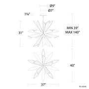Modern Forms PD-34540 Siren 1-lt 37" LED Pendant