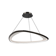 dweLED PD-41433 Oyster 1-lt 34" LED Pendant - Black Chrome