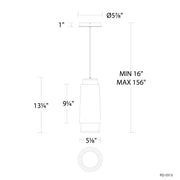Modern Forms PD-5513 Chauncey 1-lt 5" LED Pendant