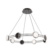 dweLED PD-65532 Bracelet 8-lt 32" LED Pendant - Black Chrome