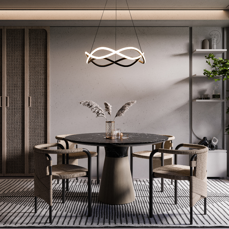 dweLED PD-67426 Swerve 2-lt 26" LED Chandelier