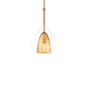 Modern Forms PD-74318 Helios 10" LED Mini Pendant - Gold Leaf/Aged Brass