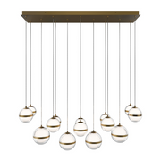 dweLED PD-77523L Cyllindra 23-lt 54" LED Multi Light Pendant, CCT Selectable