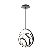 dweLED PD-81513 Hoopla 1-lt 13" LED Pendant - Black