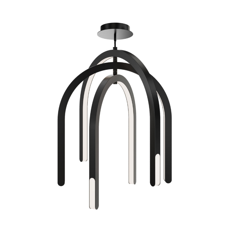 dweLED PD-93534 Helmet 30" LED Pendant - Black
