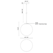 Kuzco PD34212 Marco 1-lt 12" Pendant