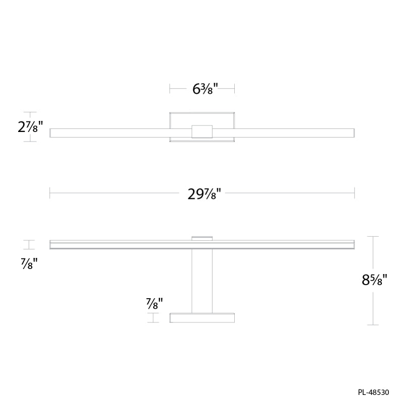 Modern Forms PL-48530 Inlet 1-lt 30" LED Picture Light