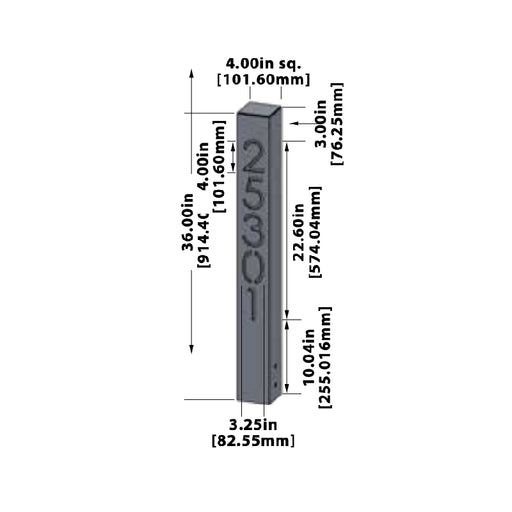 Focus Industries PL26LGAB 36" Tall LED Bollard