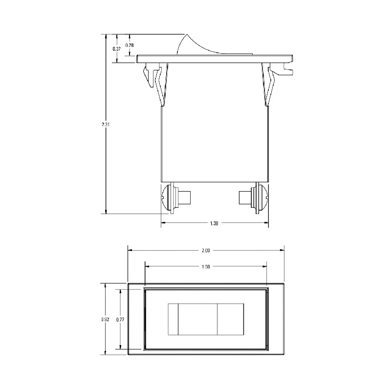Lightolier PLD240 PowerTrip Plug-In Breaker, 240W, 2.0A