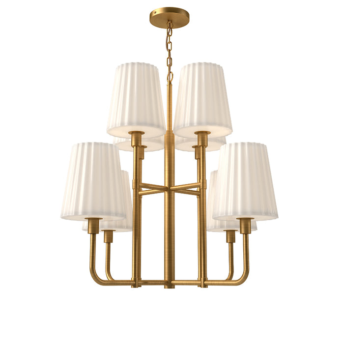 Alora Mood CH628830 Plisse 8-lt 30" Chandelier