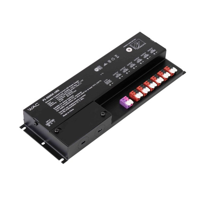WAC PS-0350A-UR6 Remote Power Supply, 6 Channels, ~ 350mA, 2-21 VDC, 44.1W, Input 120-277V, ELV/Triac/0-10V Dimming